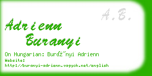 adrienn buranyi business card